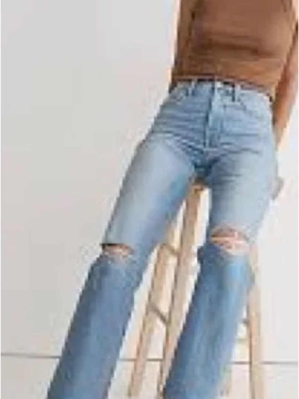 Madewell The Perfect Vintage Jeans Ellicott Wash Mom High Rise Straight Leg 24